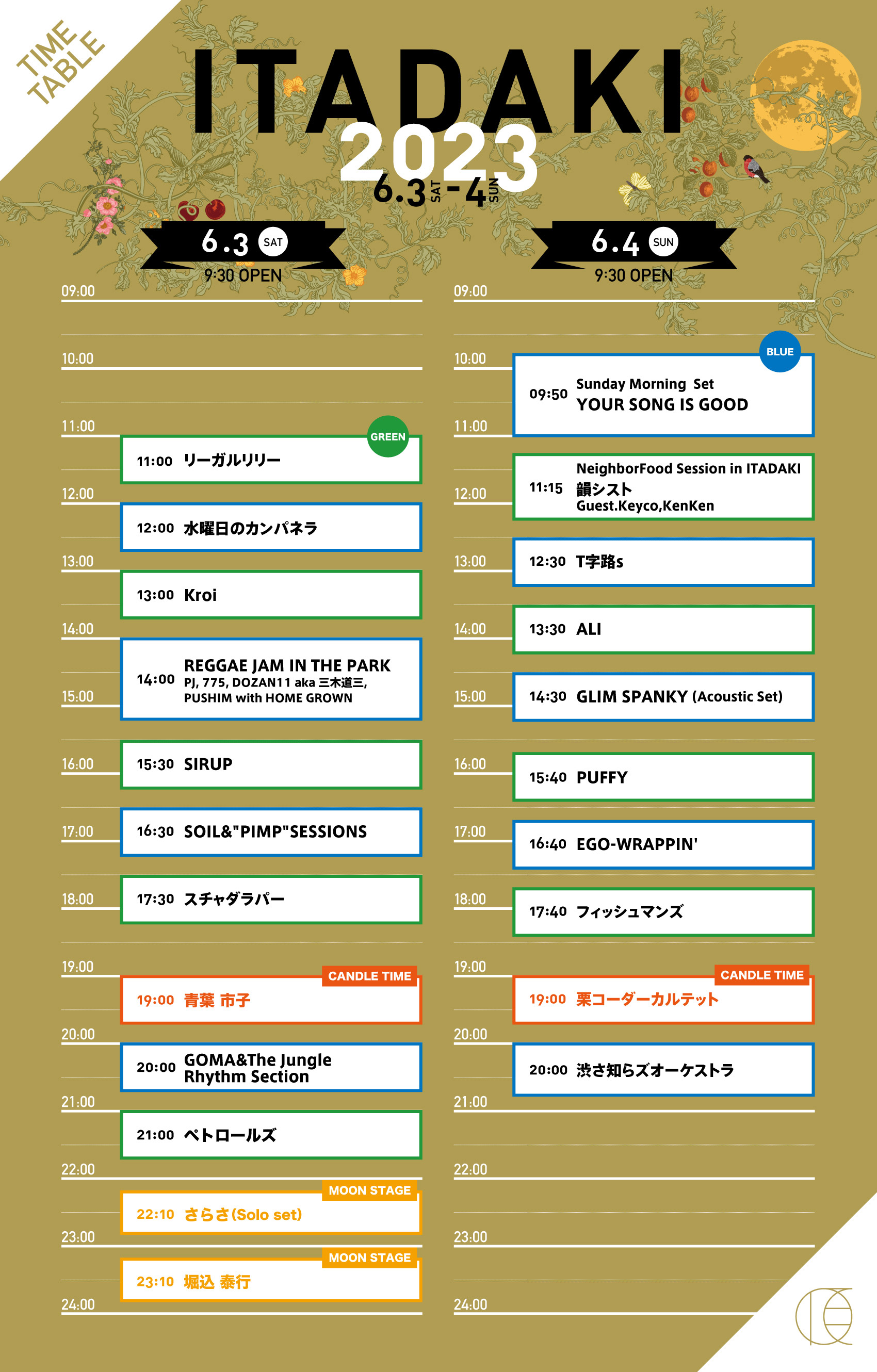 2023タイムテーブル